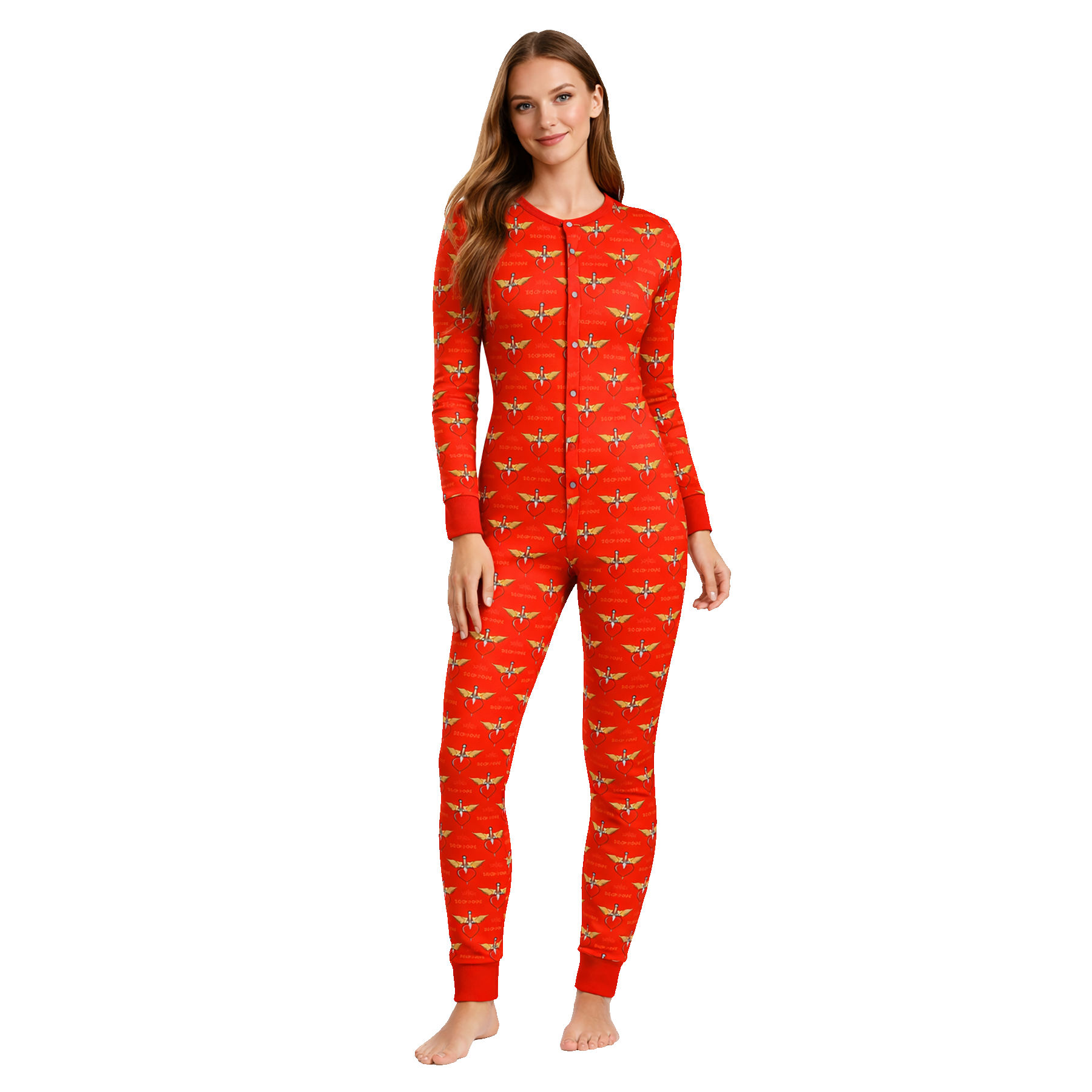 Bon Jovi Heart & Dagger Adult Onesie Pyjama 433061